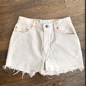The Vintage Twin Levi's White Shorts